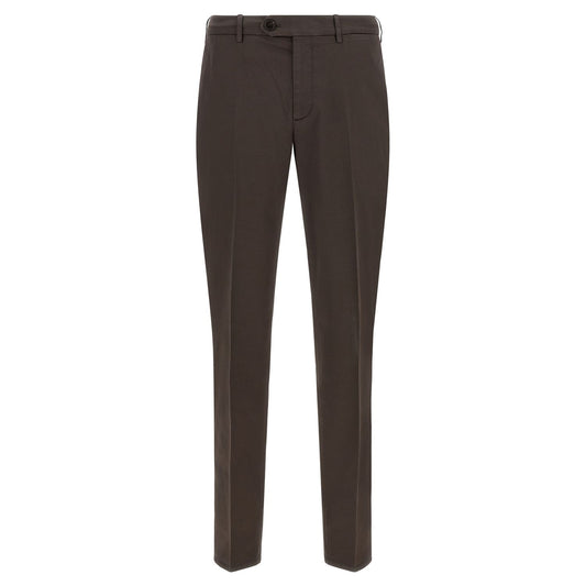 Brunello Cucinelli Brown Cotton Casual Pants