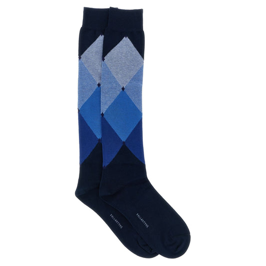 Ballantyne Blue Cotton Socks