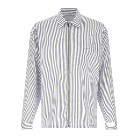 Prada Blue Cotton Blouse