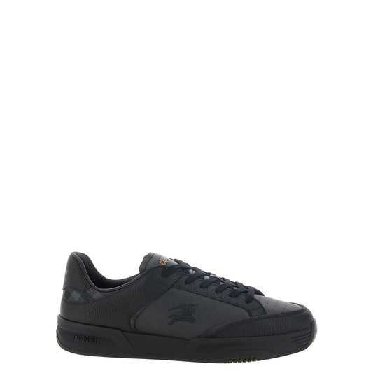 Burberry Black Leather Chunky Sneakers