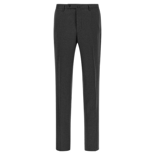 Incotex Gray Virgin Wool Dress Pants