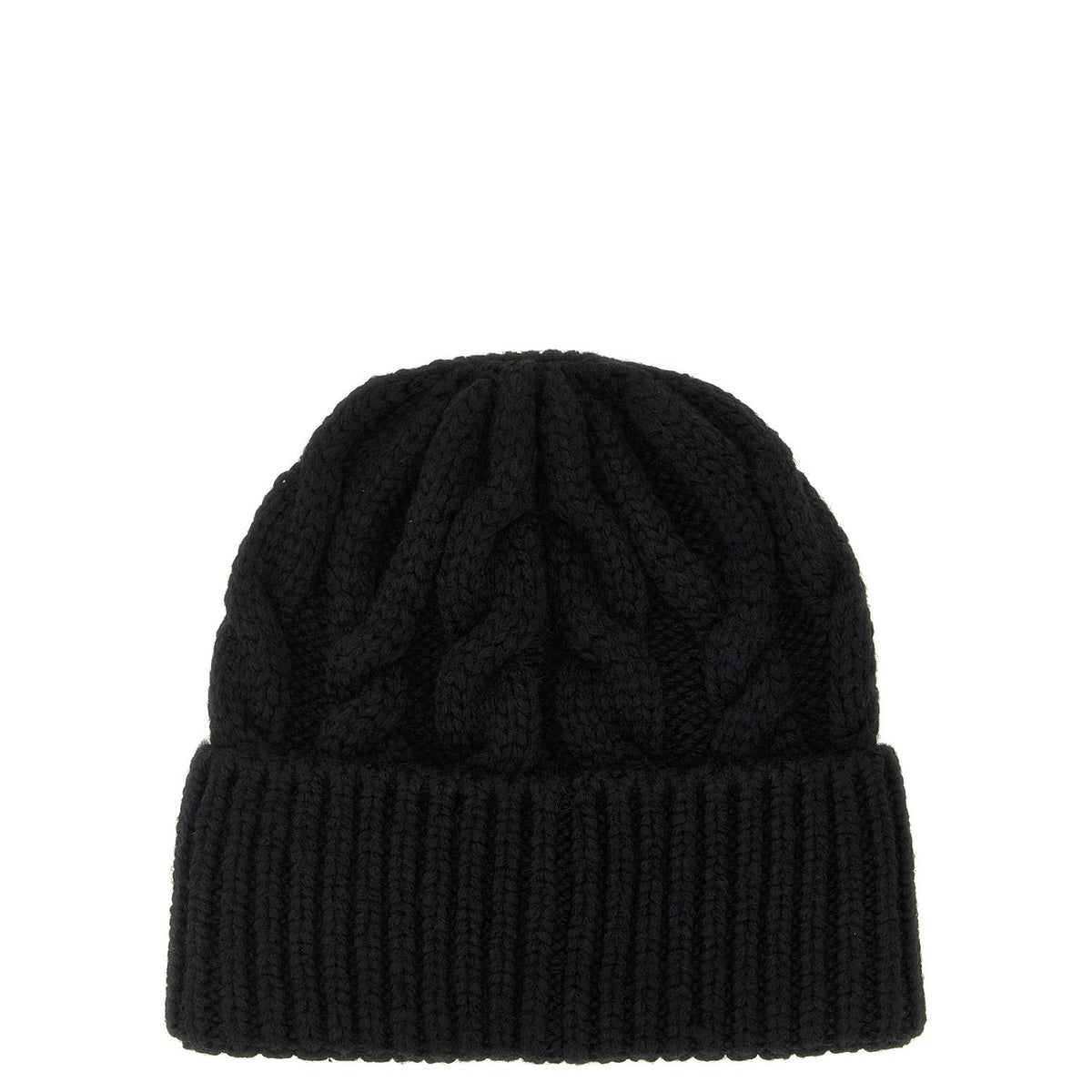 Moncler Grenoble Black Virgin Wool Beanie