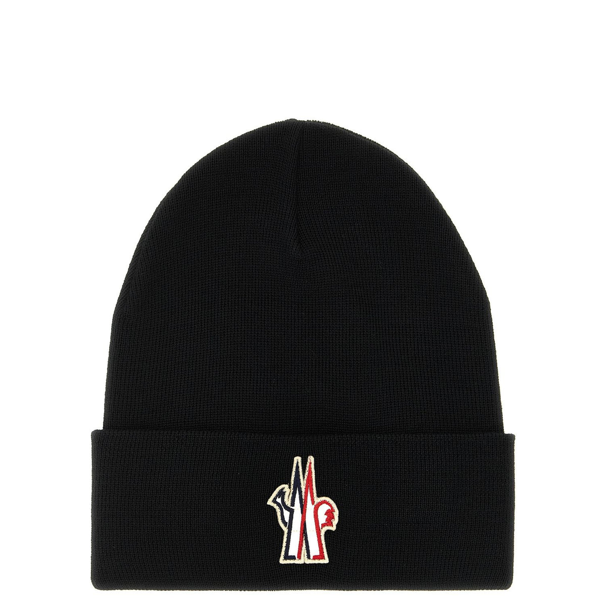 Moncler Grenoble Black Virgin Wool Beanie