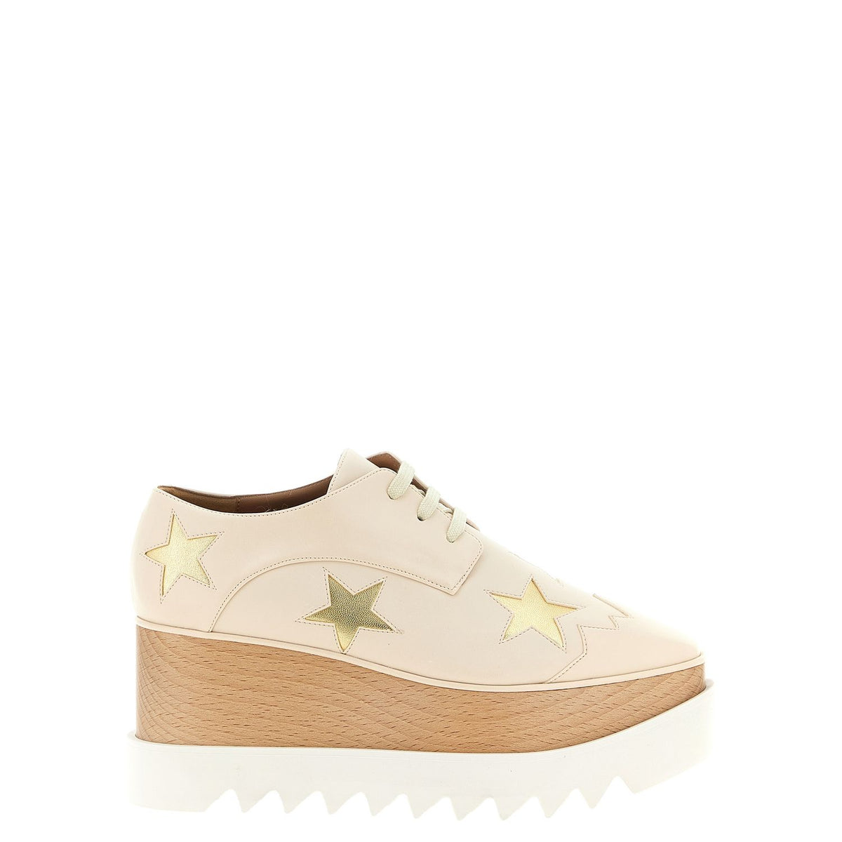 Stella McCartney White Polyester Wedge Sandals
