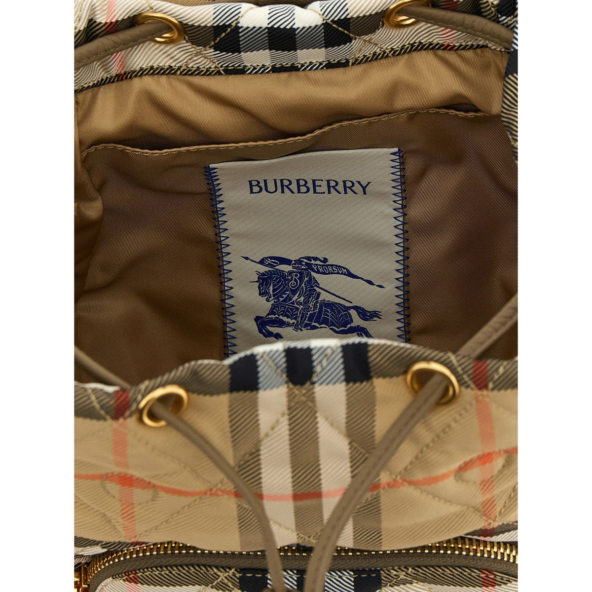 Burberry Beige Polyamide Backpack