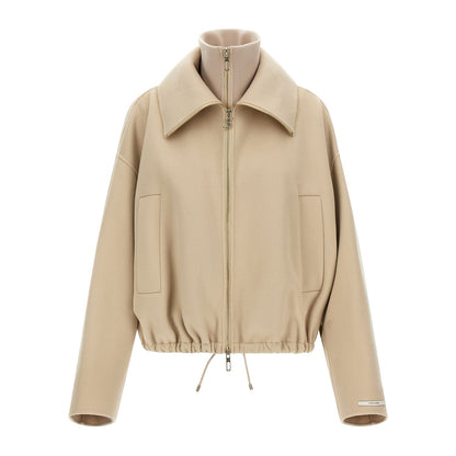 Sportmax Beige Wool Bomber