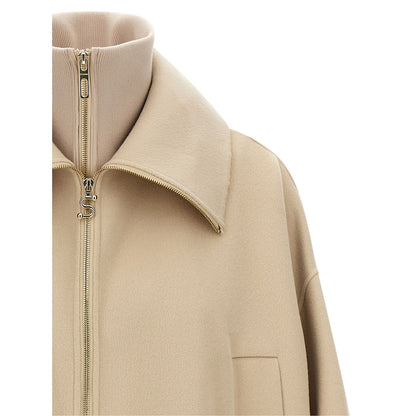 Sportmax Beige Wool Bomber