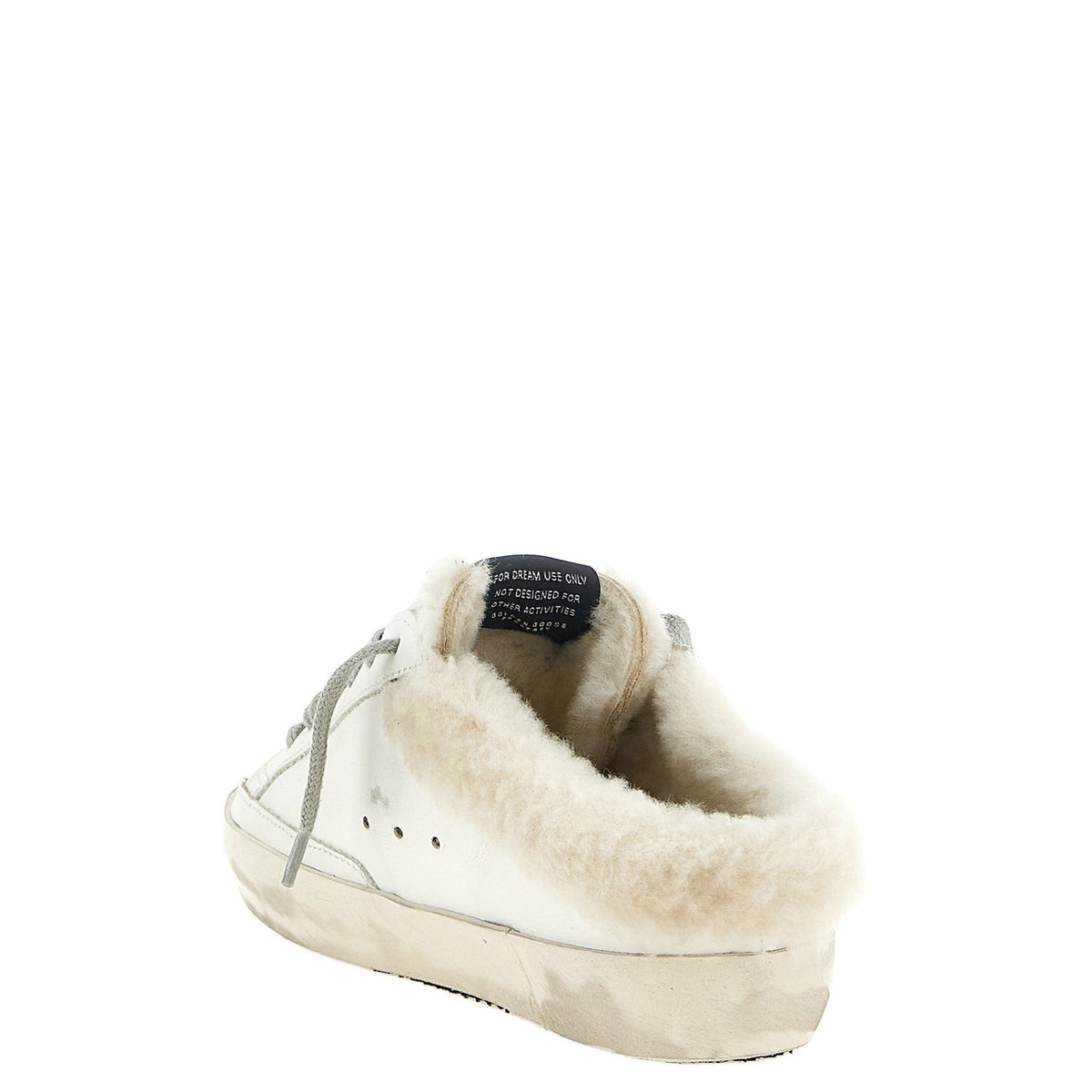 Golden Goose White Leather Slides