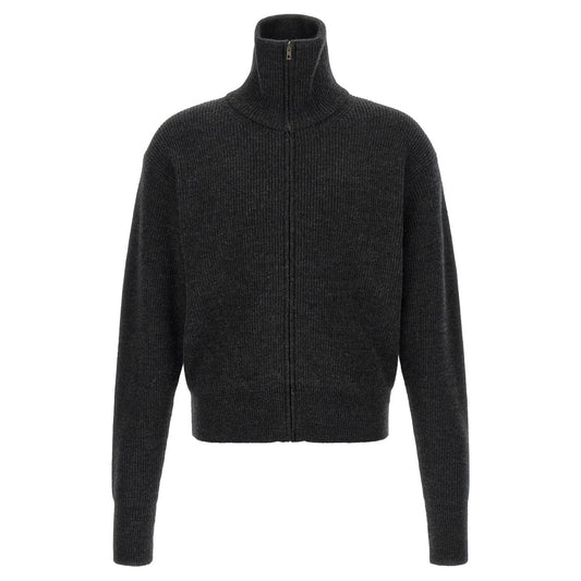 Lemaire Gray Wool Cardigan
