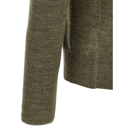 Moncler Grenoble Bicolor Virgin Wool Cardigan