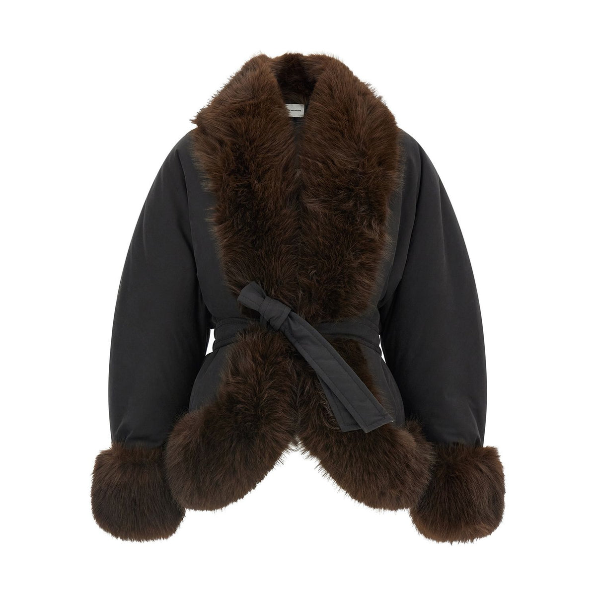 The Andamane Black Polyester Full-Length Jacket