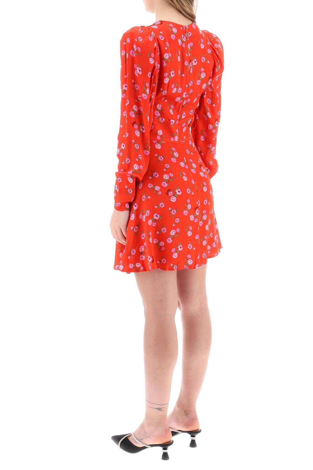 Rotate floral printed satin mini dress Dresses Rotate