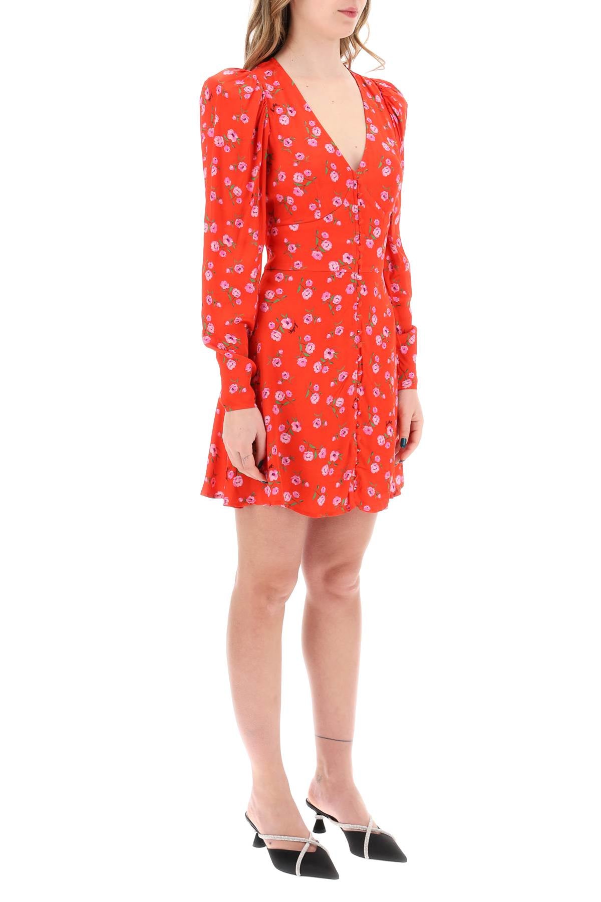 Rotate floral printed satin mini dress Dresses Rotate