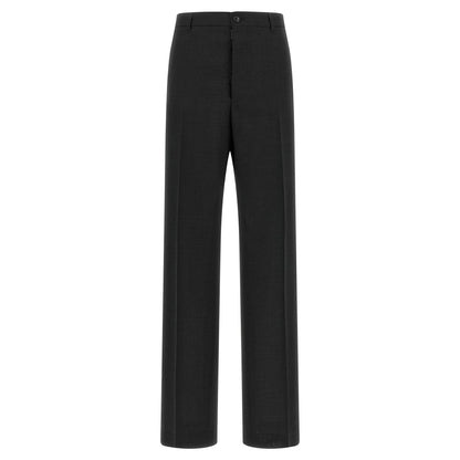 Maison Margiela Gray Wool Dress Pants