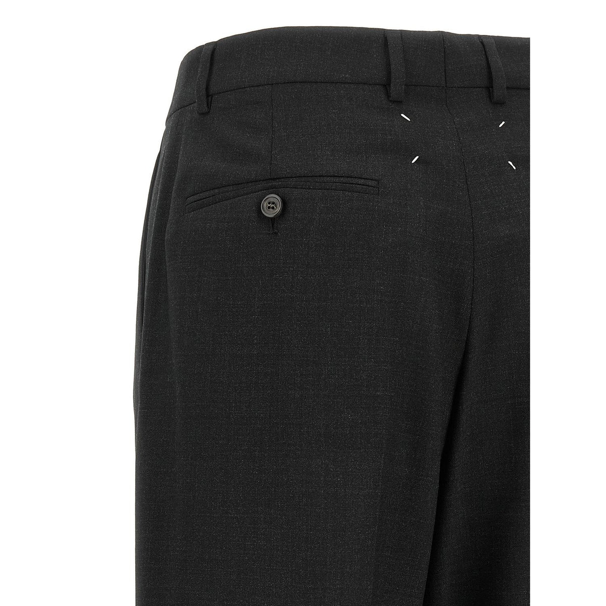 Maison Margiela Gray Wool Dress Pants