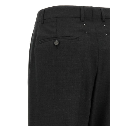 Maison Margiela Gray Wool Dress Pants