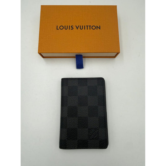 Louis Vuitton LOUIS VUITTON Compatto Card Holder ORGANIZER Damier Graphite Wallet