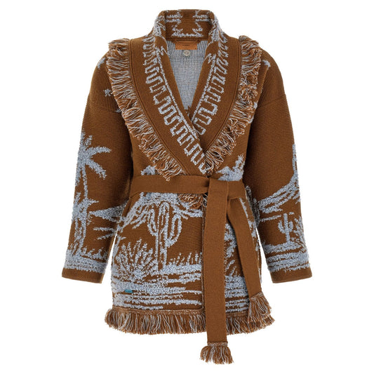 Alanui Brown Cashmere Cardigan