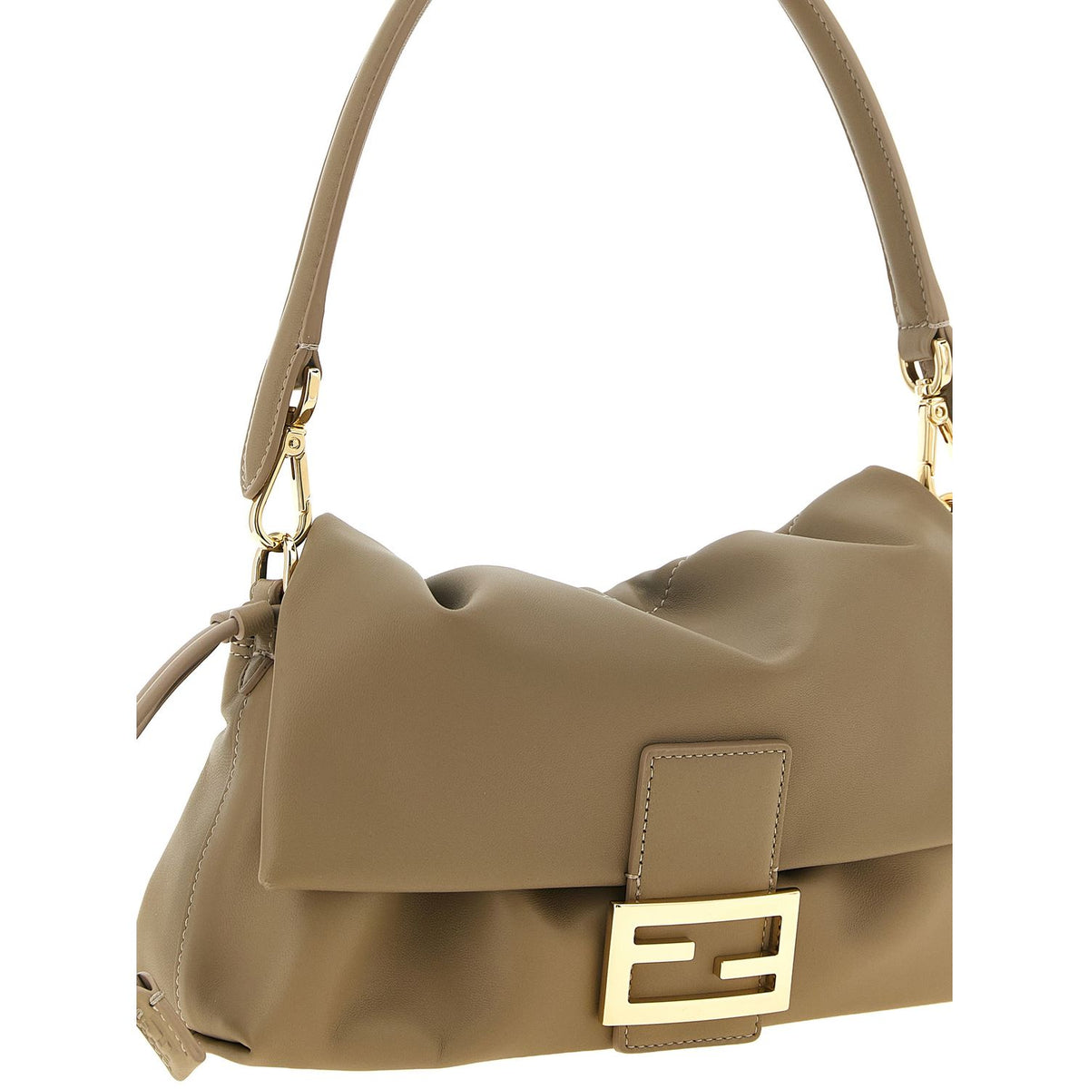 Fendi Beige Lamb Leather Handbag
