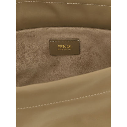Fendi Beige Lamb Leather Handbag
