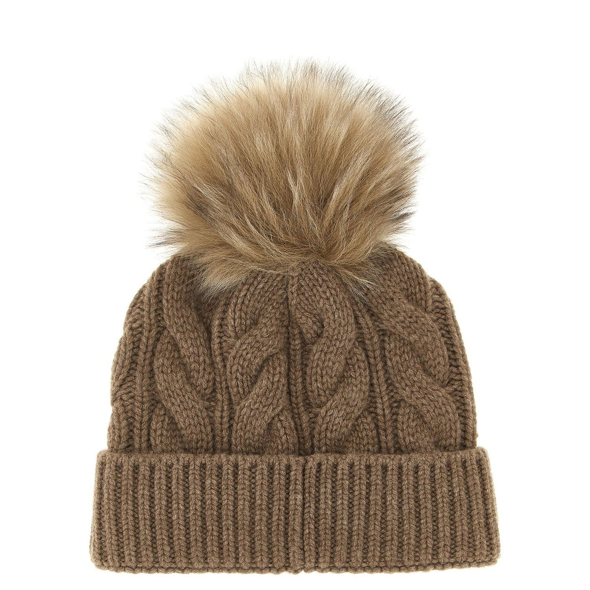 Moncler Grenoble Brown Virgin Wool Beanie