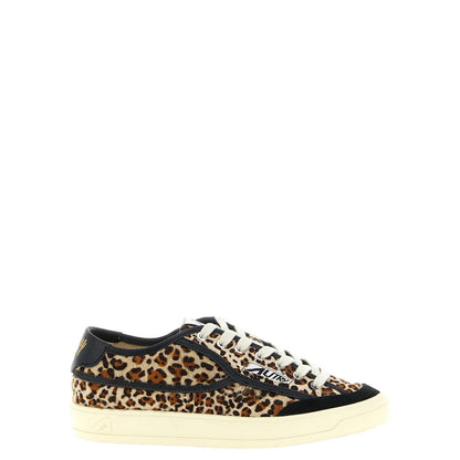 Autry Brown Cowhide Low Top Sneakers