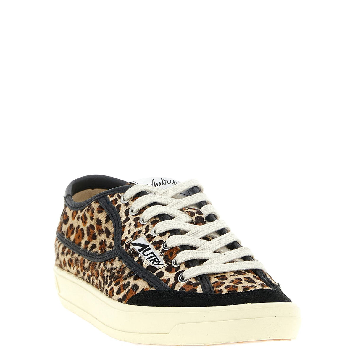 Autry Brown Cowhide Low Top Sneakers