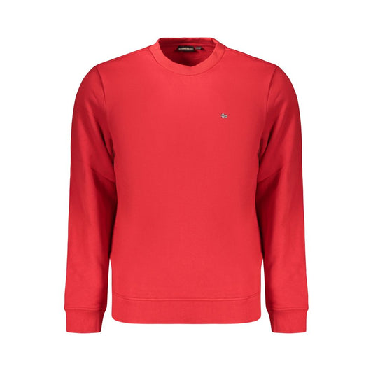 Napapijri Rosso Cotton Men's Sweatshirt