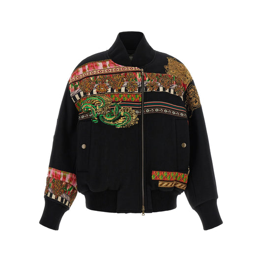 Dries Van Noten Multicolor Wool Bomber