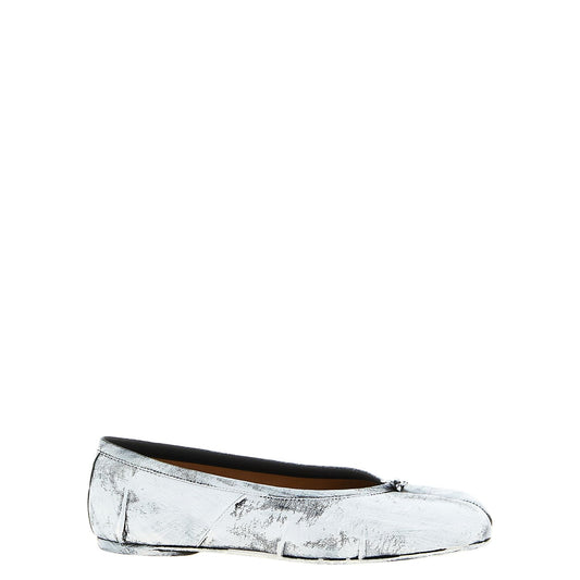 Maison Margiela White Lambskin Ballet Flats