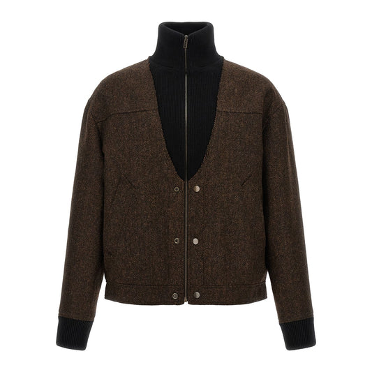 Maison Margiela Brown Wool Bomber