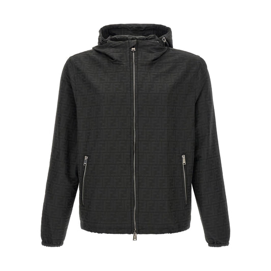 Fendi Black Polyester Shell Jacket