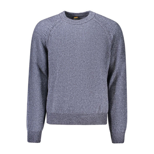 Hugo Boss Blue Wool Men's Sweater