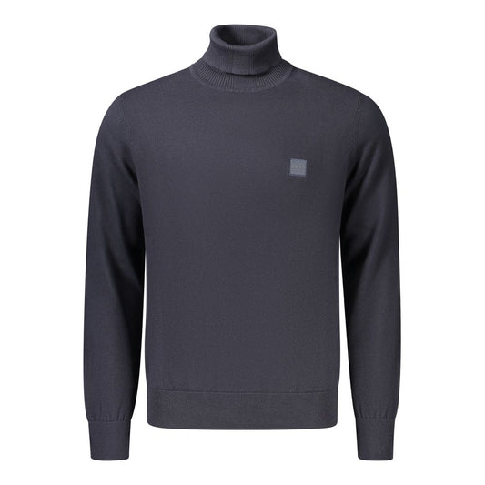 Hugo Boss Blue Cotton Men's Sweater