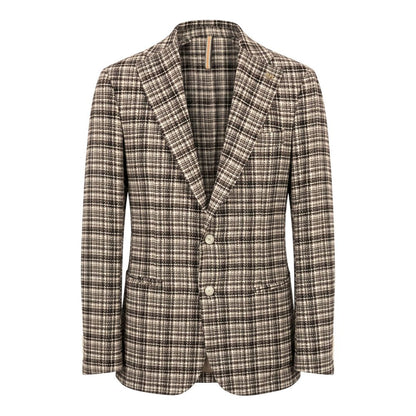 Roberto Pepe Luxury Brown Cotton Men Jacket