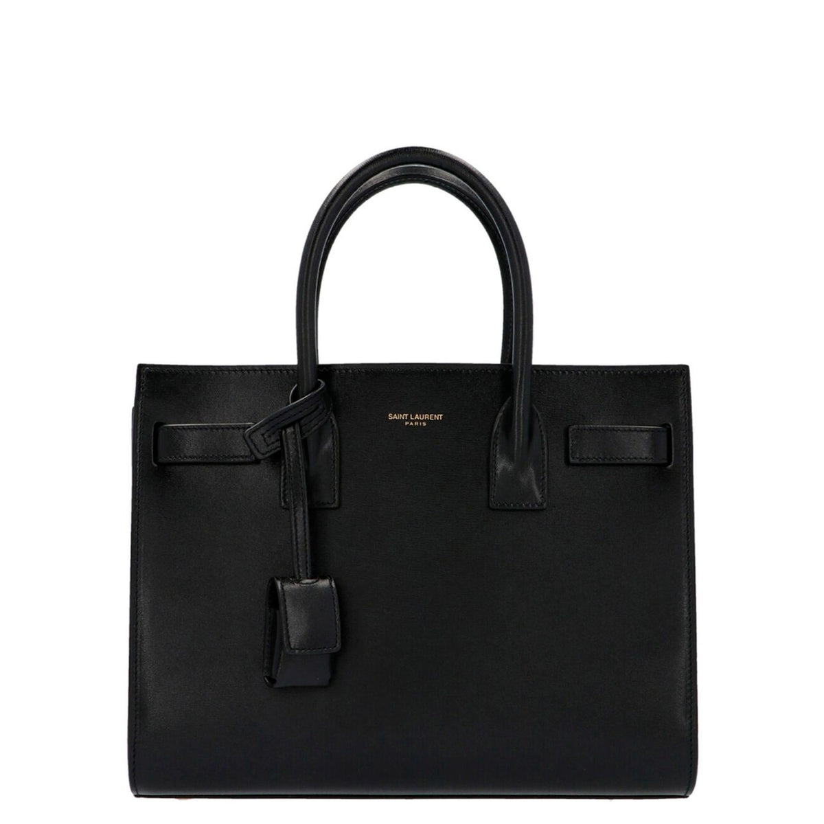 Saint Laurent Black Calfskin Baby Sac de Jour Handbag