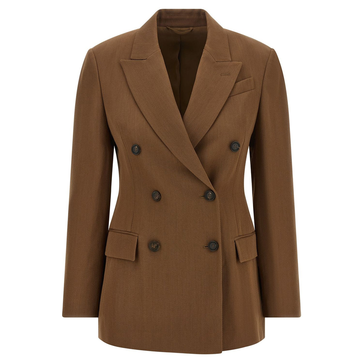 Brunello Cucinelli Brown Virgin Wool Blazer
