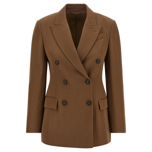 Brunello Cucinelli Brown Virgin Wool Blazer