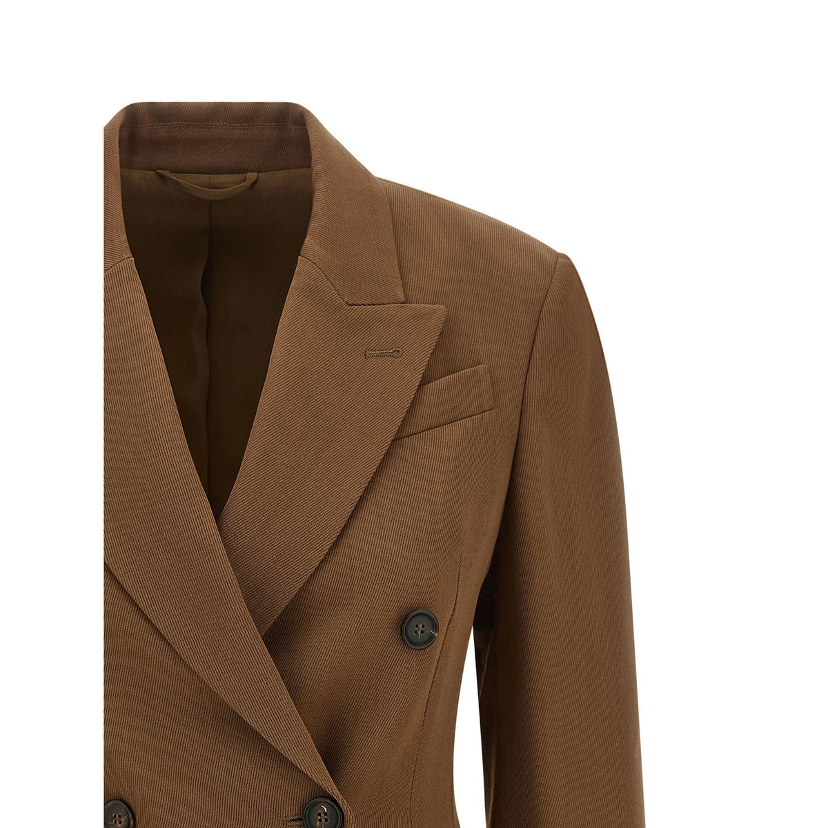Brunello Cucinelli Brown Virgin Wool Blazer