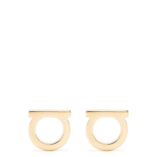 Ferragamo Gold Brass Earrings