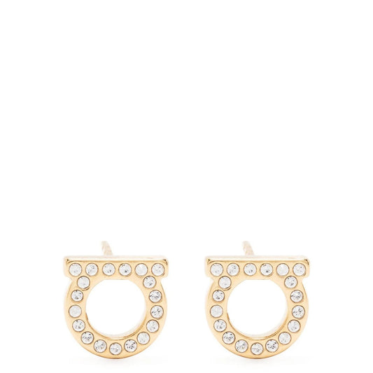Ferragamo Gold Brass Earrings