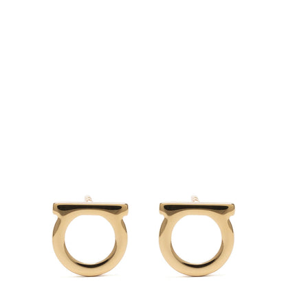 Ferragamo Gold Brass Earrings