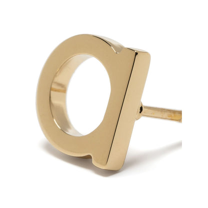 Ferragamo Gold Brass Earrings
