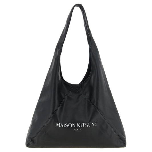 Maison Kitsuné Black Polyethylene Shoulder Bag