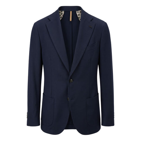 Roberto Pepe Luxury Blue Polyester Men Jacket