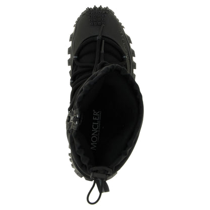 Moncler Black Polyamide Lace-Up Boots
