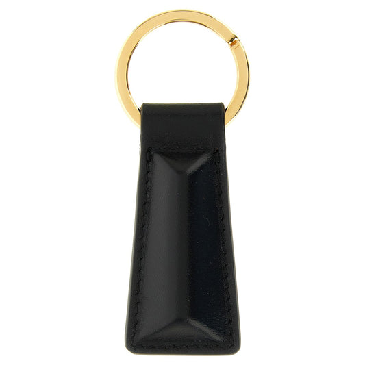 Jil Sander Black Calfskin Keychain