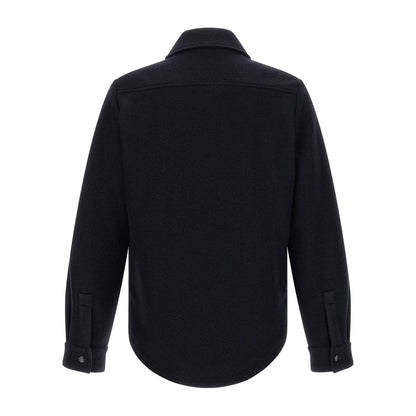 Moncler Blue Virgin Wool Blouse
