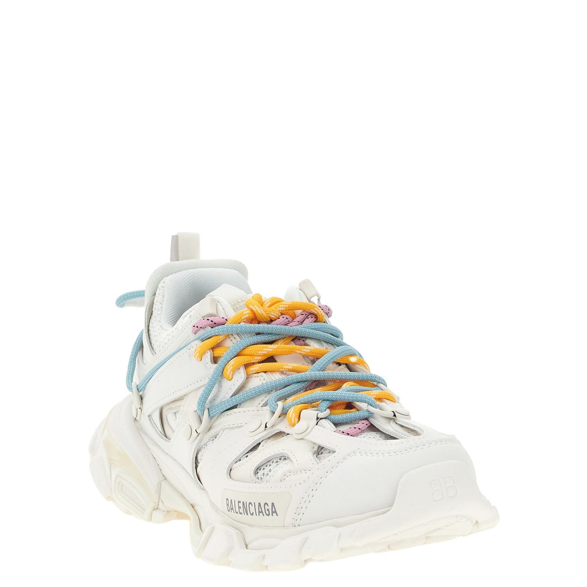 Balenciaga White Polyethylene Athletic Sneakers
