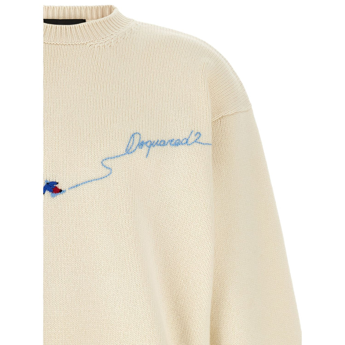 Dsquared² White Wool Cardigan